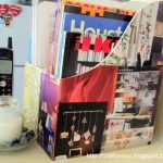 decoupage file organizer