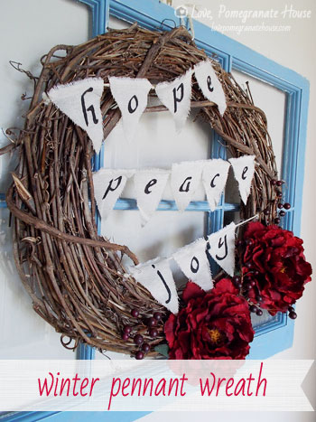DIY Winter Wreath (Christmas tutorial) Guest Post - Craftionary
