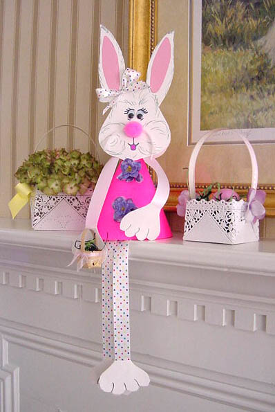 paper easter bunny