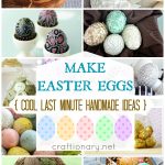 make handmade easter eggs