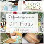 decorative DIY trays