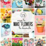 making decorative flowers