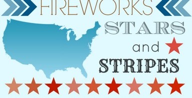 4th of July Free Printable (USA Subway Art)