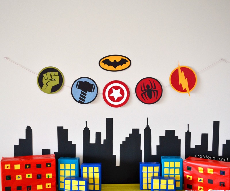 Superhero Birthday Party free printables