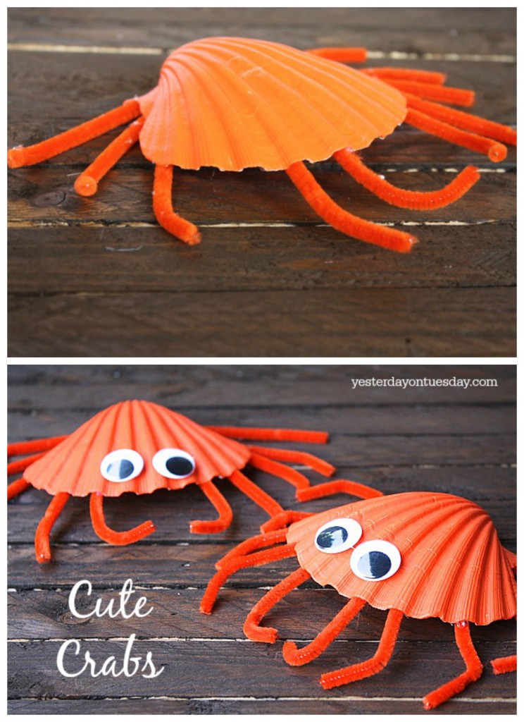 sea animal crab craft 744x1024