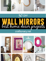 DIY wall mirrors