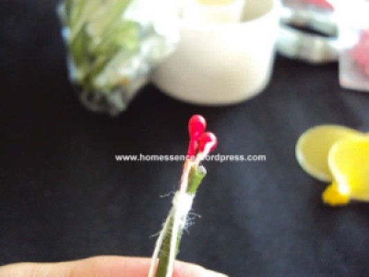 diy-nylon-stocking-flower-stamens-red-nylon-thread-stem-wire