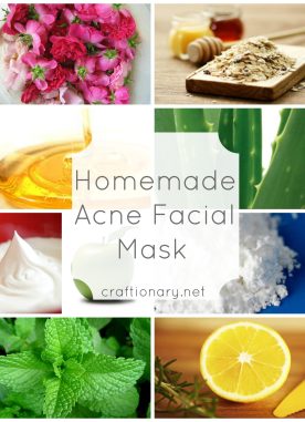 Homemade acne facial masks
