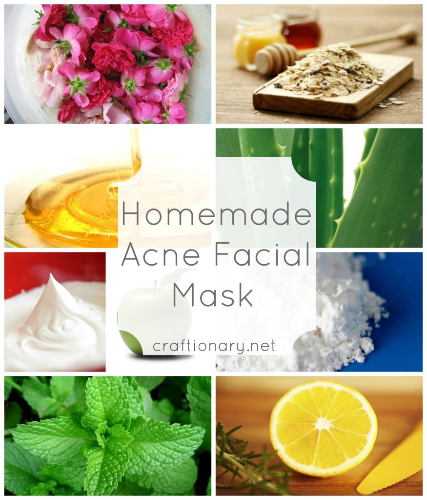 homemade acne facial masks