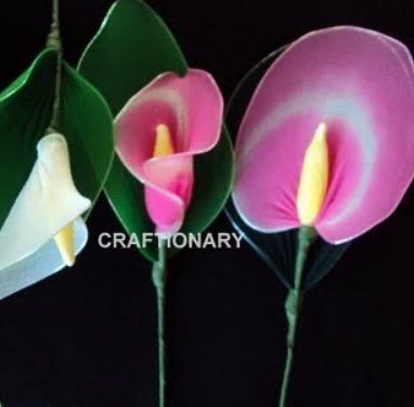 How to make nylon flower calla lily (DIY Lily)