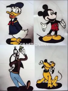 mickey-and-friends-painted-wall-art