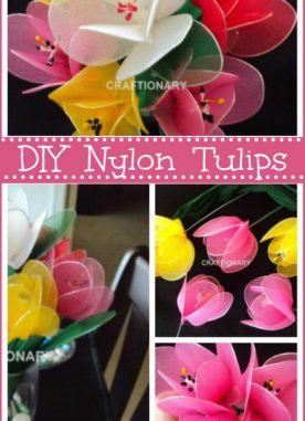 How to make nylon flower tulips handmade