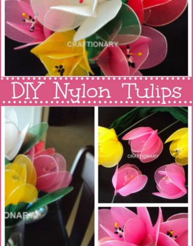 How to make nylon flower tulips handmade