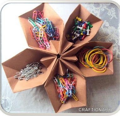 Origami Organizer: Easy DIY Small Supplies Desk Storage