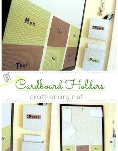 DIY Cardboard Holders | Recycle Home Organizer Project