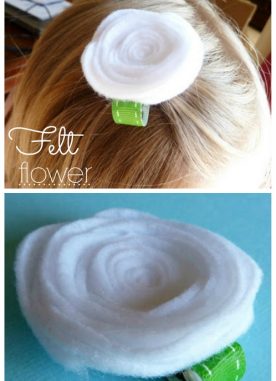 Felt flower bling (Felt flower tutorial)