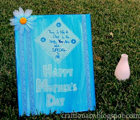 HANDMADE mothers day canvas