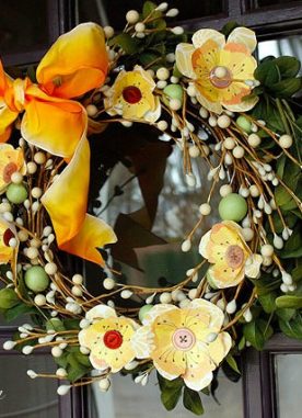 Guest post- Seasonal paper flower wreath