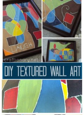 Wall art for living room thread painting DIY tutorial