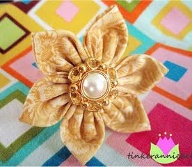 Guest Post- Make Vintage- Inspired Fabric Flower ring (Tutorial)