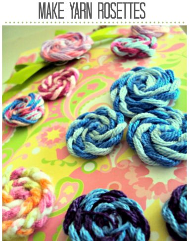 How to Make Yarn Rosettes? (Easy Braided Yarn Flower Tutorial)