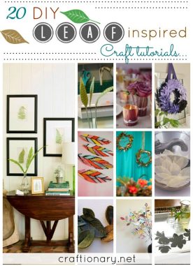 DIY LEAF inspirations best ideas crafts and activities