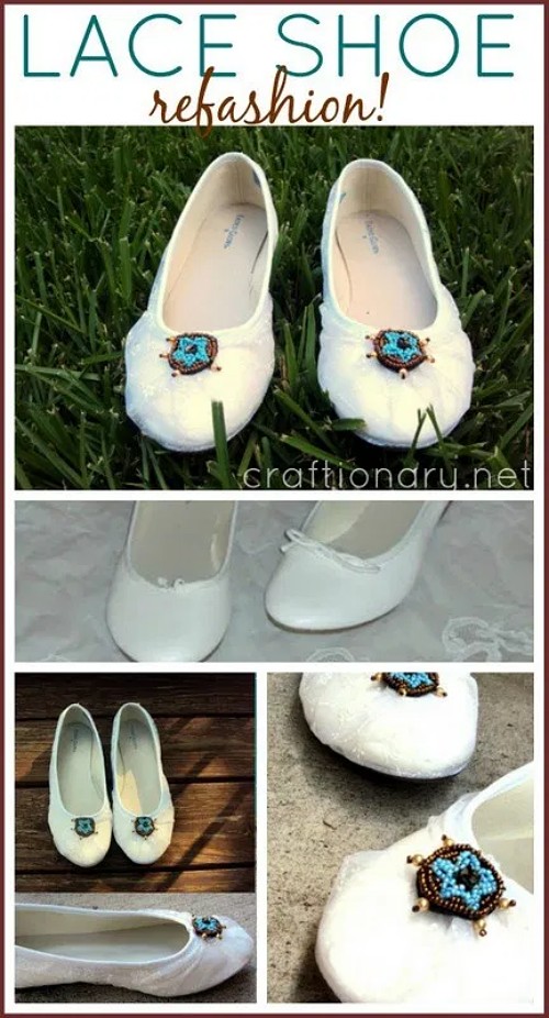 DIY white shoes