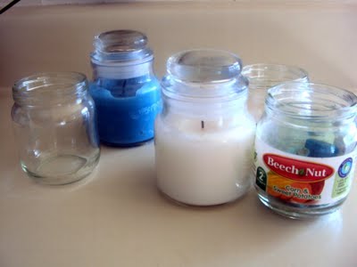 candles jars
