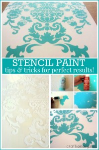 how to stencil paint