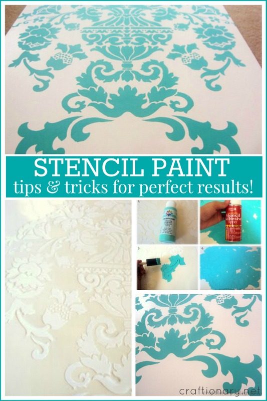 how to stencil paint