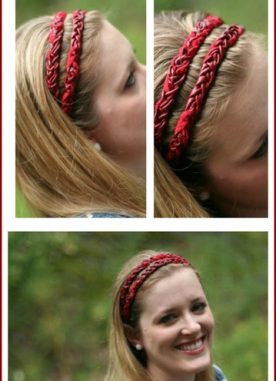 Leather Braided Headband knockoff with instructions