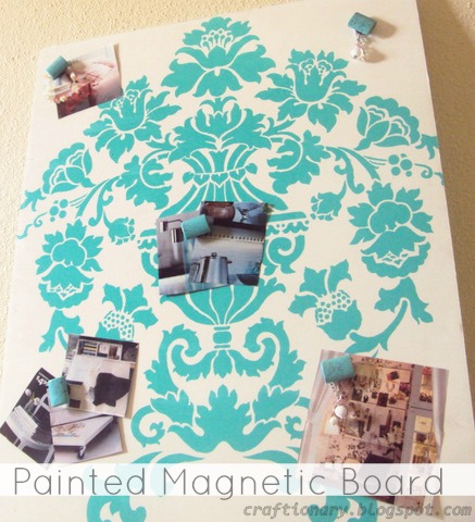 painted magnetic board