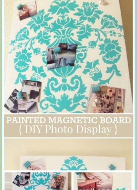 Make Painted Magnetic Board with foam board