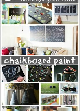DIY Chalkboard Ideas that use a brush of paint
