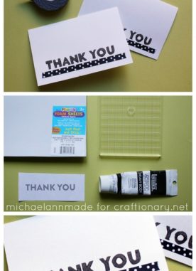 Learn to make handmade stamps with foam sheets