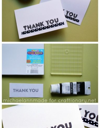 How to DIY Custom Stamps from Foam Sheets