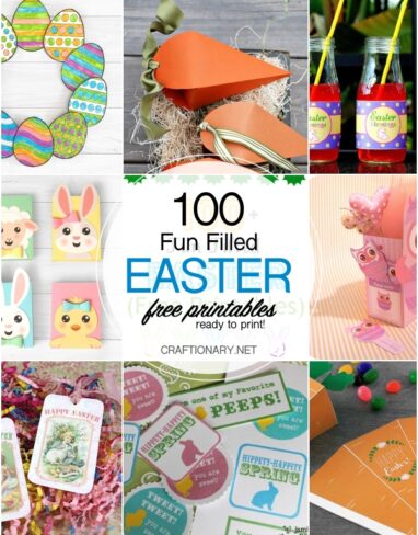 100 Easter Free Printables and Editable Design Ideas