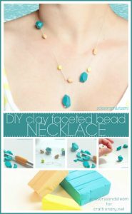 clay beads necklace