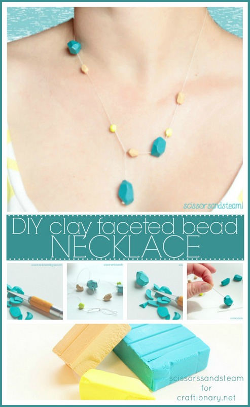 clay beads necklace