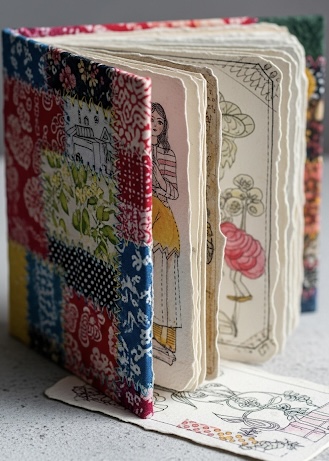 creative-fabric-paper-project-art-journal
