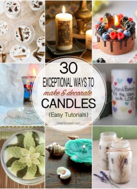 30 DIY Decorative Candle Ideas with Easy Tutorials for Every Style