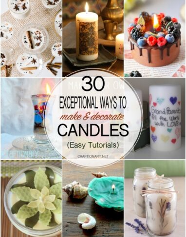 30 DIY Decorative Candle Ideas with Easy Tutorials for Every Style