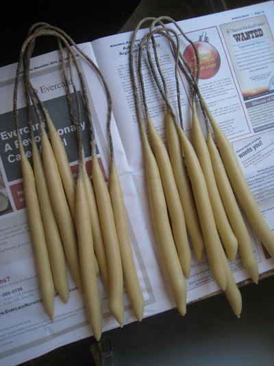 making-dipped-beeswax-candles-handmade
