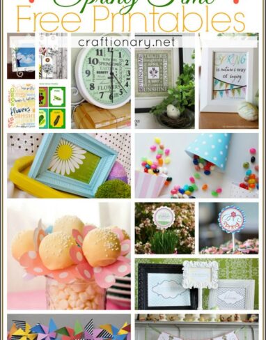 60 Spring Time Free Printables to Brighten your Season
