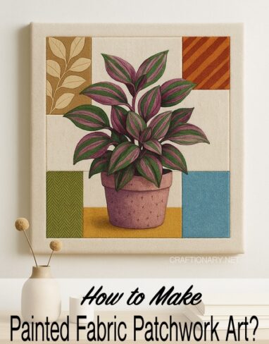 DIY Painted Fabric Patchwork Art: Easy No-Sew Fabric Crafts