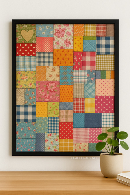 no-sew-scraps-fabric-patchwork-art-craftPNG