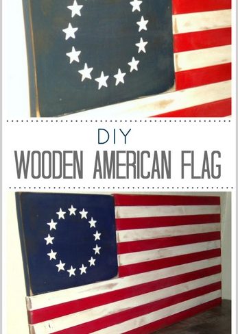 DIY Painted Wooden American Flag Tutorial