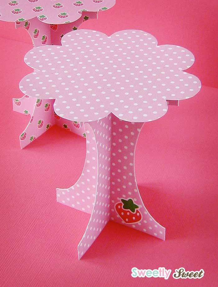 mini paper cupcake stand