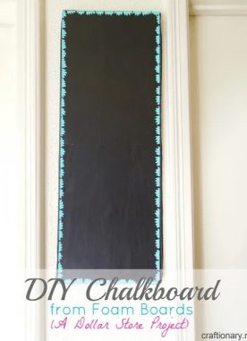 DIY Chalkboard tutorial using foam boards