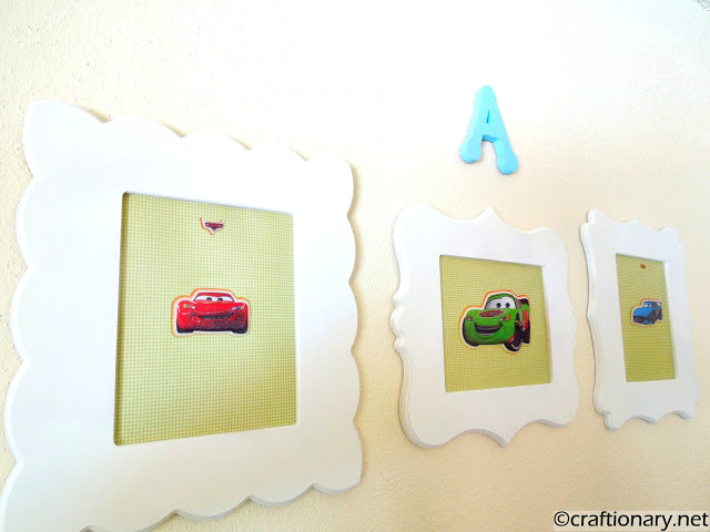 cars themed frames diy